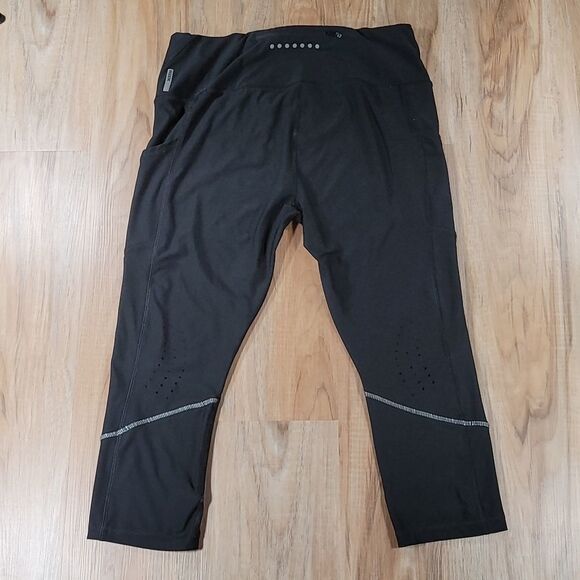 🔺️RBX Black Capri Athletic Pants w/Pockets XLarge - Picture 3 of 11